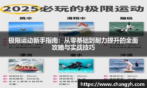 极限运动新手指南：从零基础到耐力提升的全面攻略与实战技巧