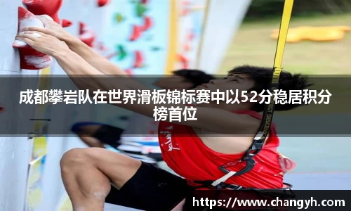 成都攀岩队在世界滑板锦标赛中以52分稳居积分榜首位