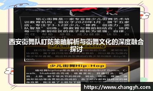 西安街舞队盯防策略解析与街舞文化的深度融合探讨